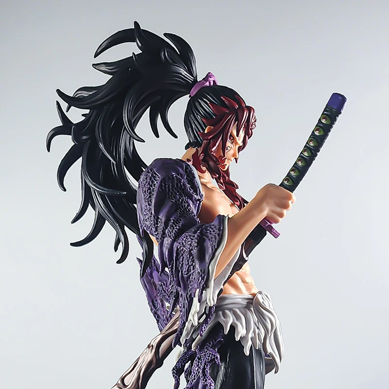 Kokushibo Demon Slayer Patung Figur Anime 32Cm PVC Model Figur Aksi Anime Koleksi Ornamen Hadiah Mainan Dekorasi Meja Tersedia