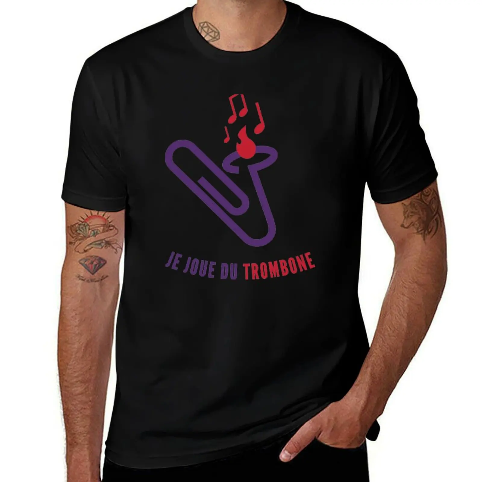 

Je joue du trombone T-Shirt t shirt custom print printed t shirts for man
