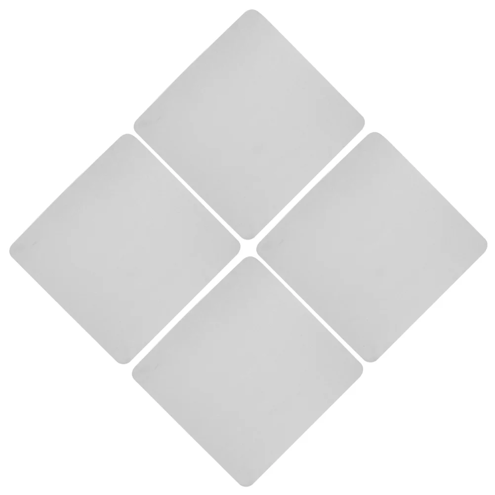 4PCS Large Microfiber Lens Cleaning Cloths for Glasses Cameras Screens Instruments Gray Universal Suede Velvet Eyeglass Wipes