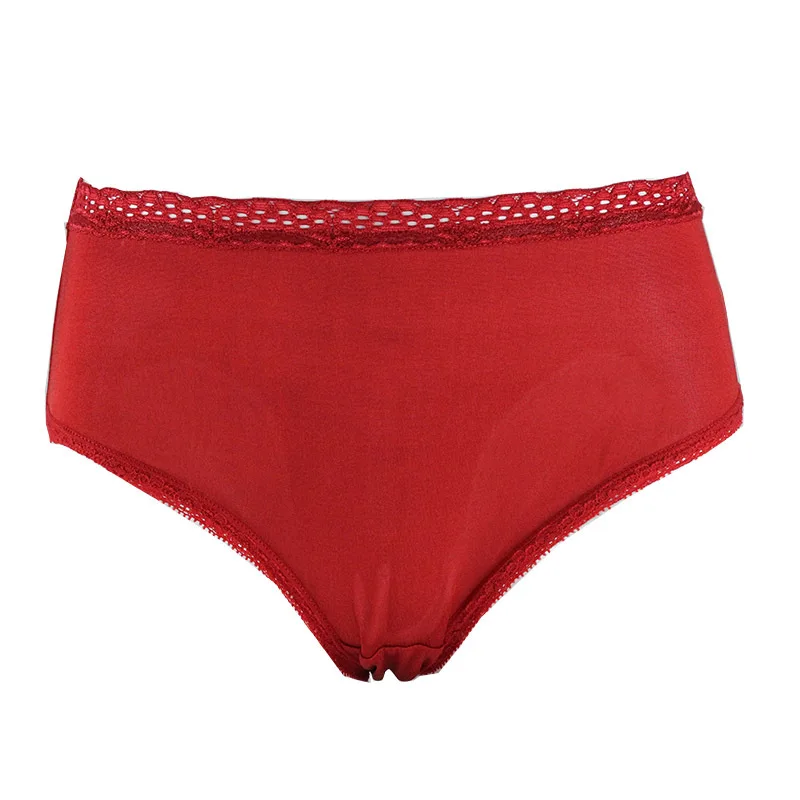 Vrouwen Ondergoed Slips Hoge Taille 100% Echte Zijde Ondergoed Panties Briefs Lace Sexy Naadloze Slips Vrouwelijke Onderbroek 2215