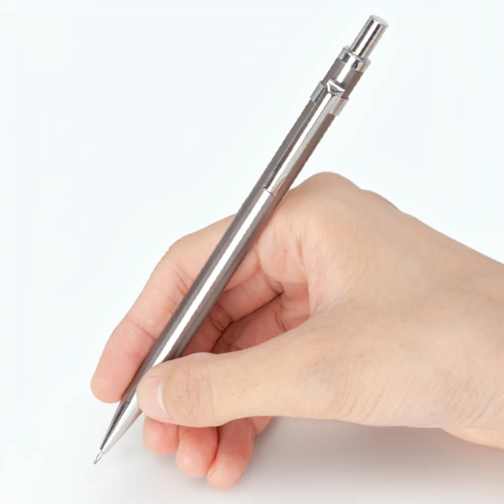 For For Deli Metal Automatic Pencil 0 5mm 0 7mm Professional Mechanical Drafting Pen Lead Holder Stationery School Office