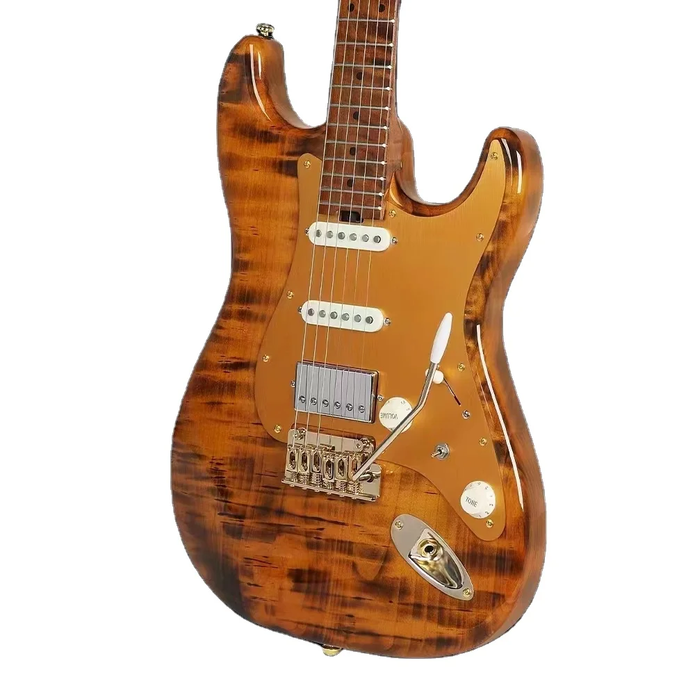 

Bullfighter D-190 Bridge Small Double Tremolo System 5 Gear Strings Tuning 1E/2B/3G/4D/5A/6E Solo Electric Guitar D-19SSH Closed