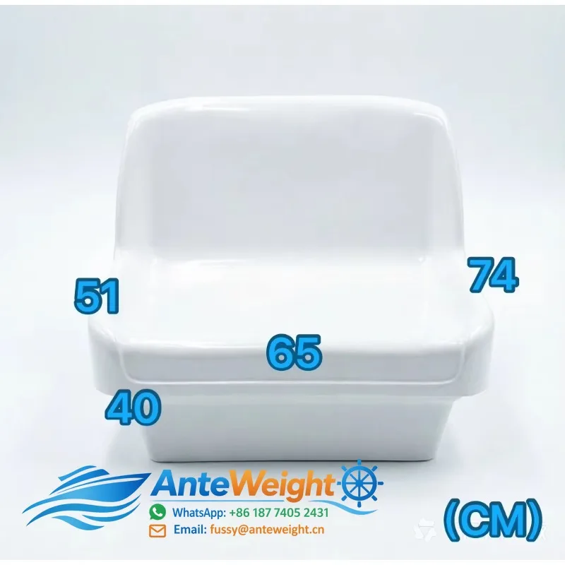 New Fiberglass Reinforced Marine Seat with Stainless Steel Back for All Boats and Vessels.Tell Us What You Need
