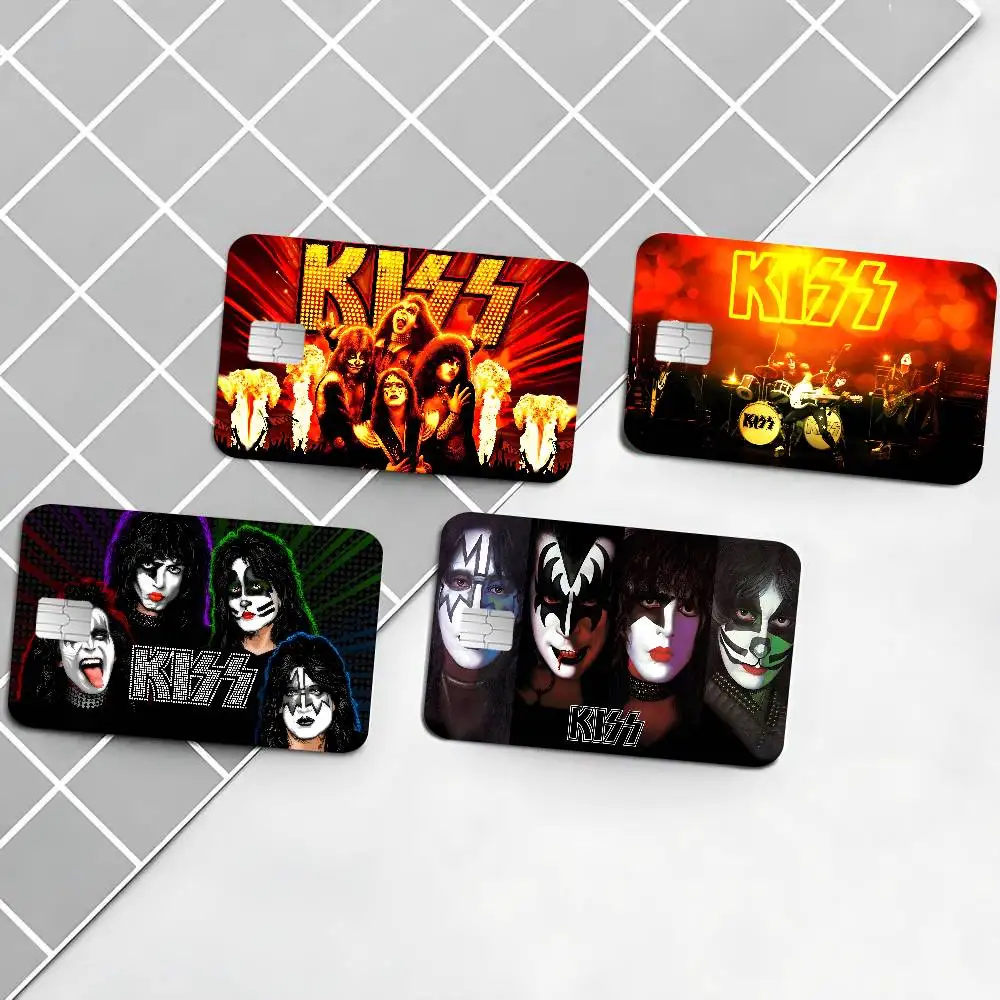 Glam GLITZY K-Kiss BAND Anime Front Cover Film Sticker Skin for Credit Debit Card Small Large Chip view 4