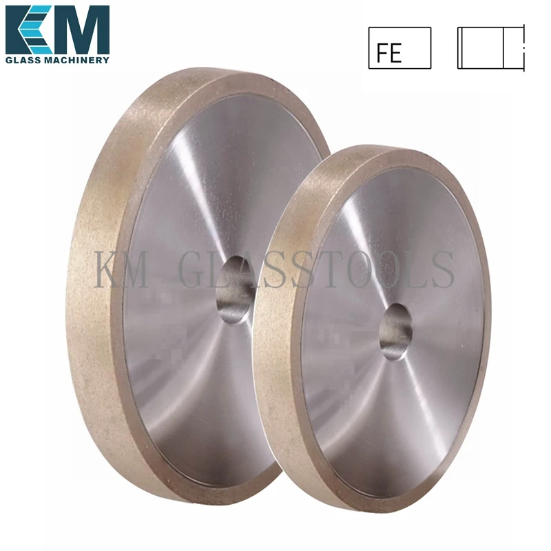 Free Shipping!KM 80x22xFA8/10/12/15/19mm Flat edge (1A1)Peripheral Daimond wheels For glass grinding mac,Customized products.