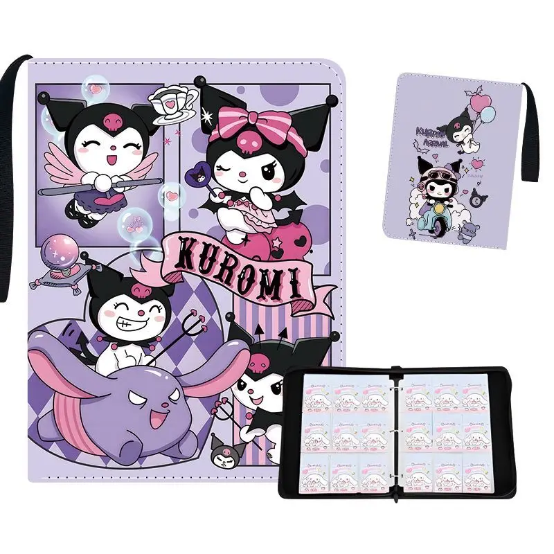 400/900 個サンリオカードアルバムブックフォルダー 4/9 カードスロットコレクションジッパーダブルポケットジッパーカードバインダーホルダーおもちゃギフト