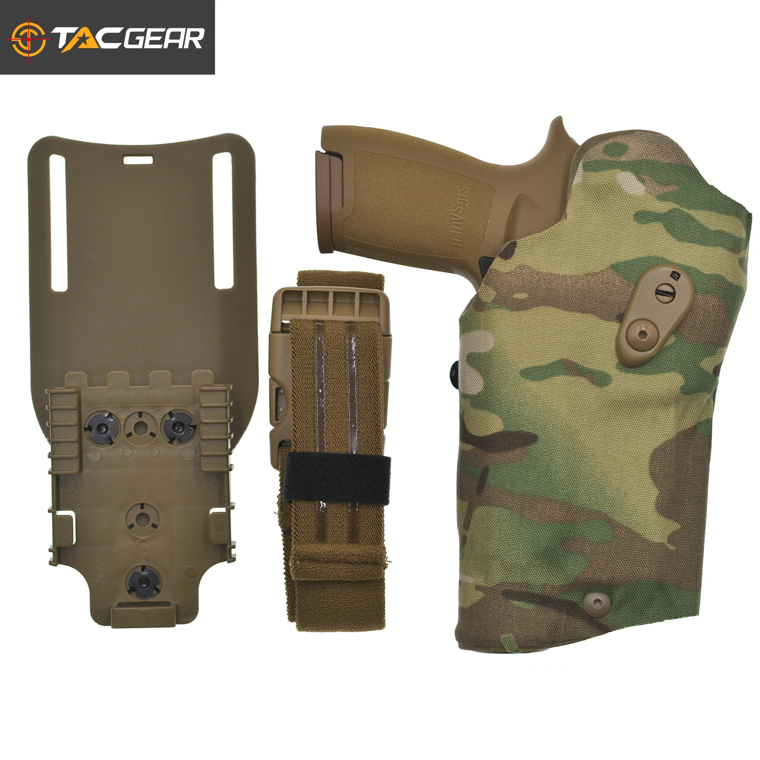 TACGEAR SIG P320 Series X300 Weapon Light Pistol Holster can carry red dot sight Safety Block Quickly Release Hand Gun Carrier