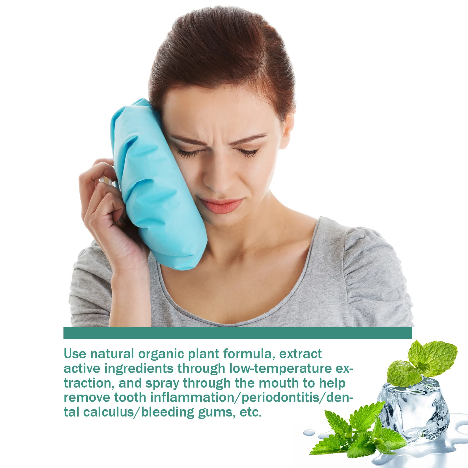 EELHOE رذاذ مهدئ للفم منعش تخفيف الانزعاج حماية اللثة تحسين الجفاف تقليل الألم إزالة الأوساخ رذاذ تغذي الفم #5