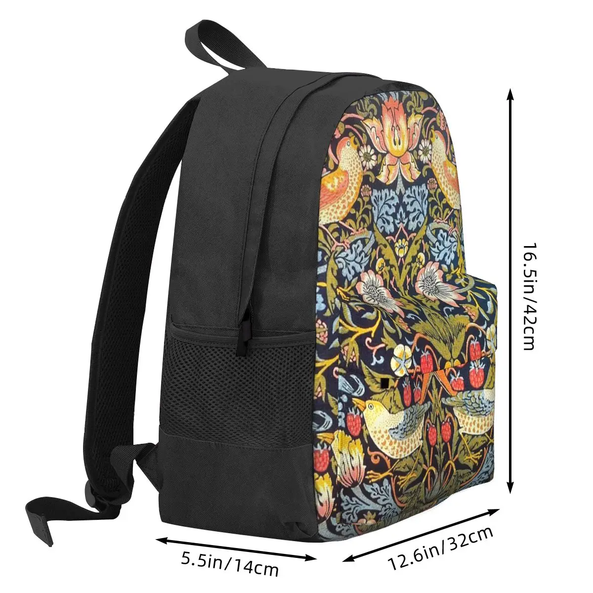 William Morris Strawberry Thief Design 1883 Backpack Hot Sale Daypack Large Capacity Children BookBag School Bag