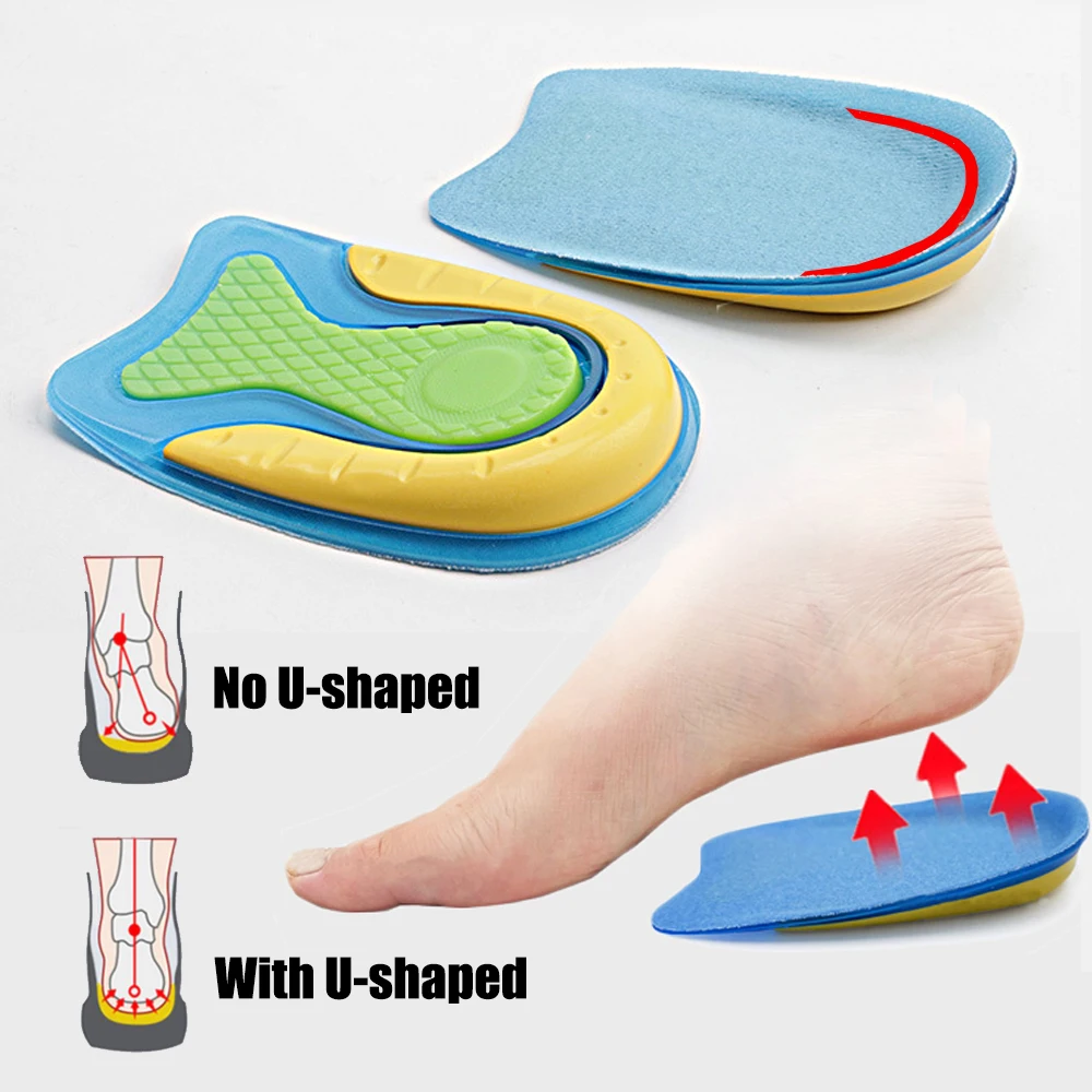 Silicone Heel Cups Insoles for Shoes Man Woman Heel Spurs Pain Relief Plantar Fasciitis Foot Support Shock Absorbing Shoe Pads