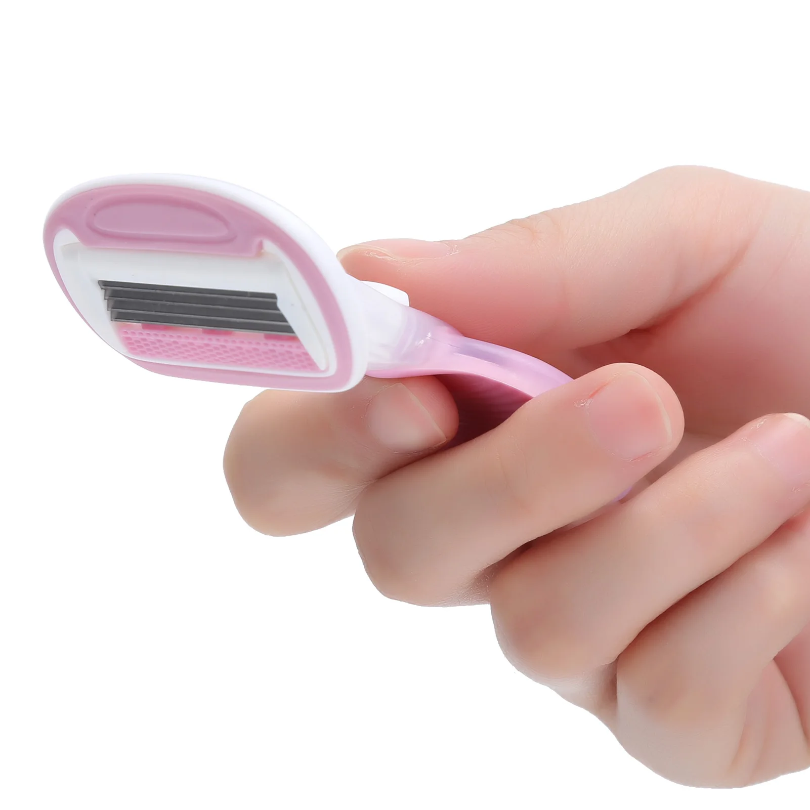 ماكينة تشذيب شعر الجسم اليدوية للنساء، ماكينة تشذيب شعر الجسم اليدوية، أداة إزالة شعر الوجه والساق، ماكينة إزالة الشعر باللون الوردي #2