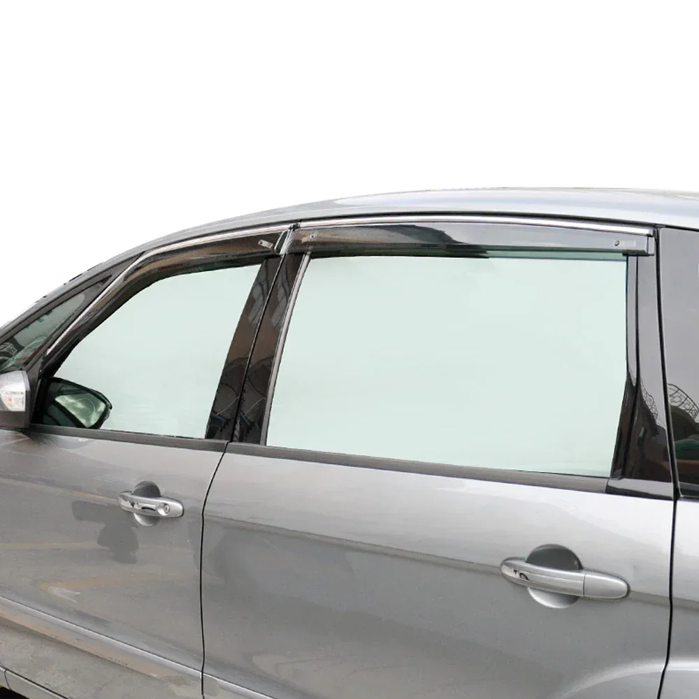 Window Visor Wind Deflectors Rain Guards Door Visor Vent Shades for FORD S-MAX S Max SMax 2006-2014