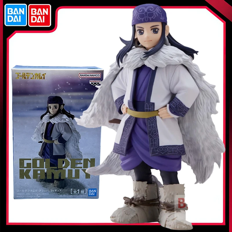 Bandai Golden Kamuy Asirpa 11Cm Action Figure Banpresto Original Genuine Anime Pvc Model Collectible Toys for Boys in Stock