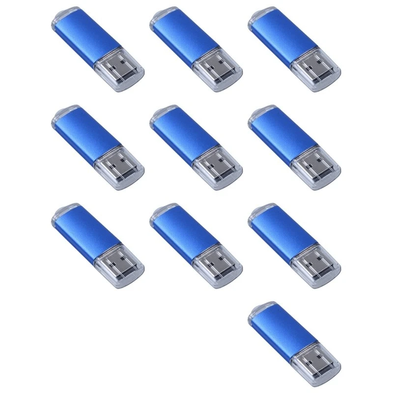 10X 256 MB USB 2.0 Flash U Disk Blue