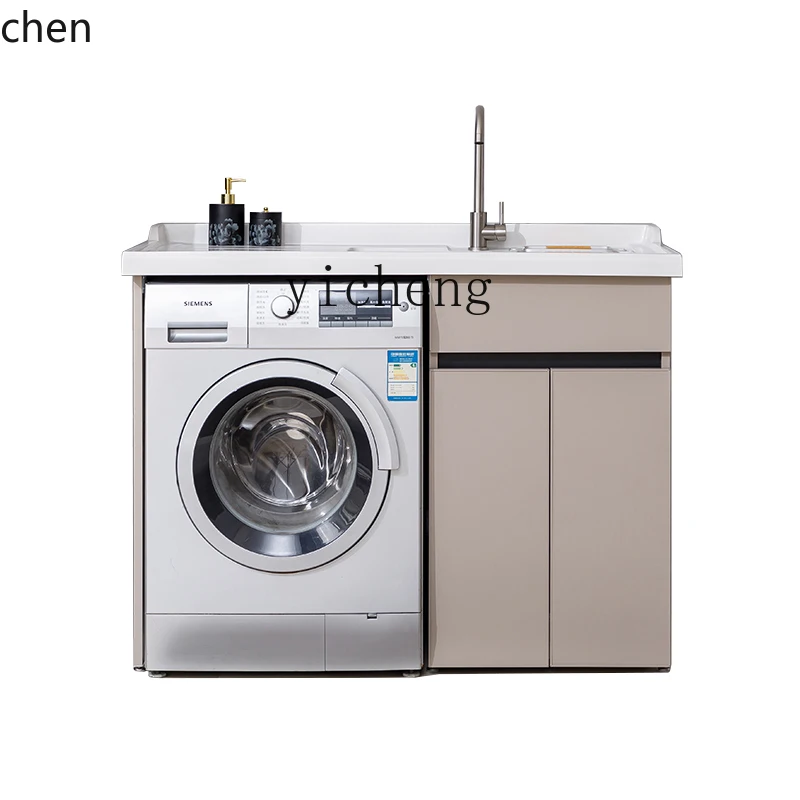 YFY Alumimum Quartz Stone Basin Cabinet Balcony Roller Wash Wardrobe Assemblage Zone Washboard
