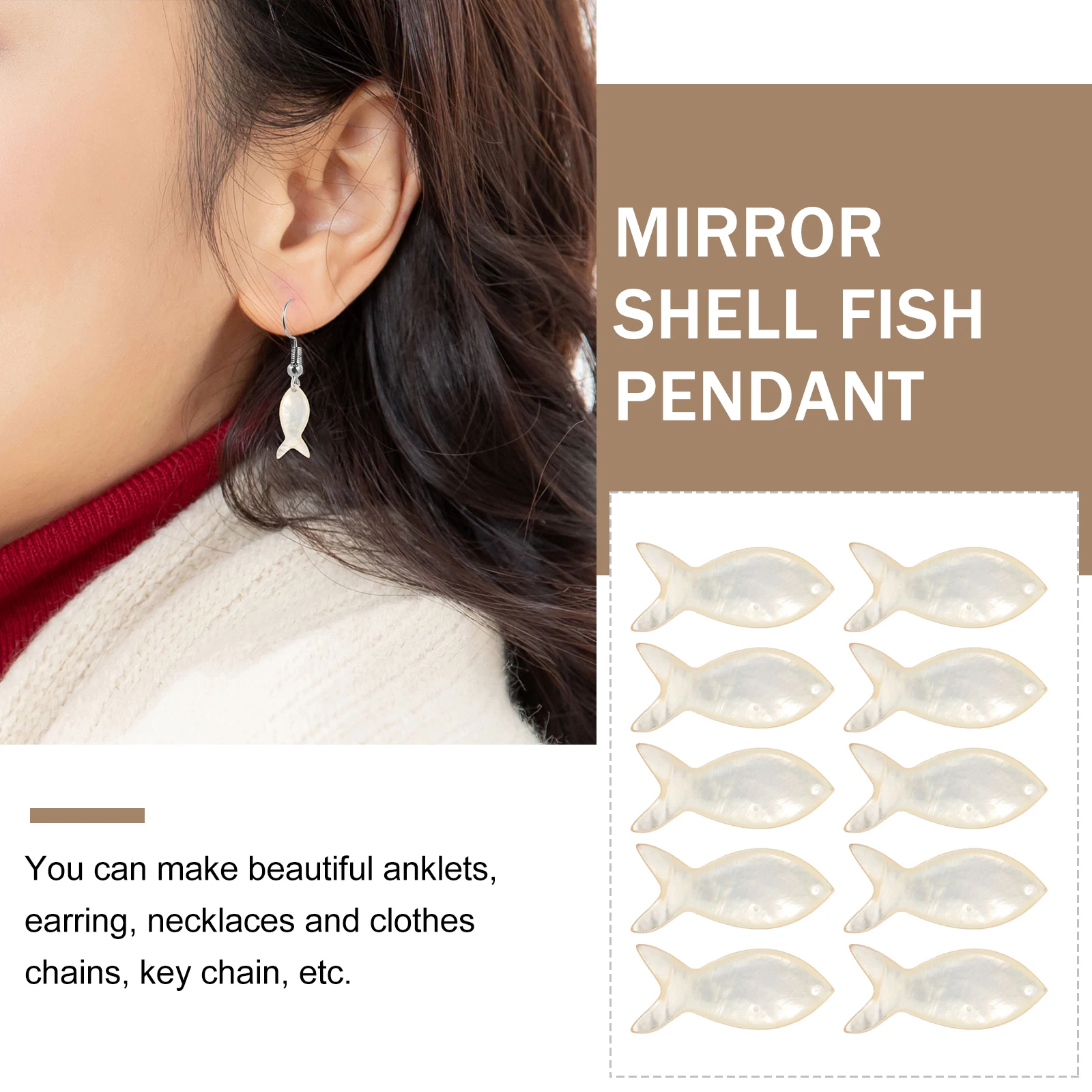 

10pcs Shape Shell Charms Pendants for DIY Jewelry Necklace Earrings Bracelets Crafts Bracelets Fashion Pendants Accessories