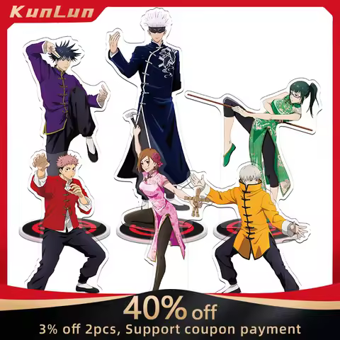 Jujutsu Japanese Anime Peripherals Itadori Yuji/Fushiguro Megumi/Gojo Satoru/Kugisaki Nobara Acrylic Stand Collectible Ornaments