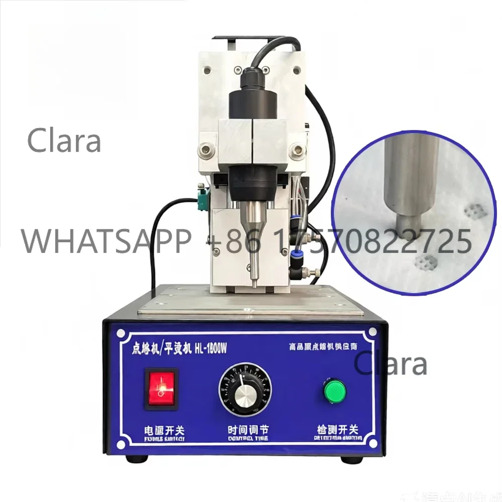 Por   Mini Handheld Ultrasonic Spot Welder 220V 35KHZ 800W New Condition Manual Plastic Welding Machine Mask Ear Loop