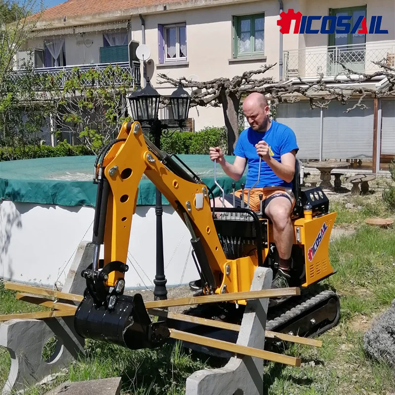 

Nicosai 0.8 Ton For Sale Hydraulic Crawler Small Digger EPA Mini Excavator Prices China Factory Mini Excavators Color Customized