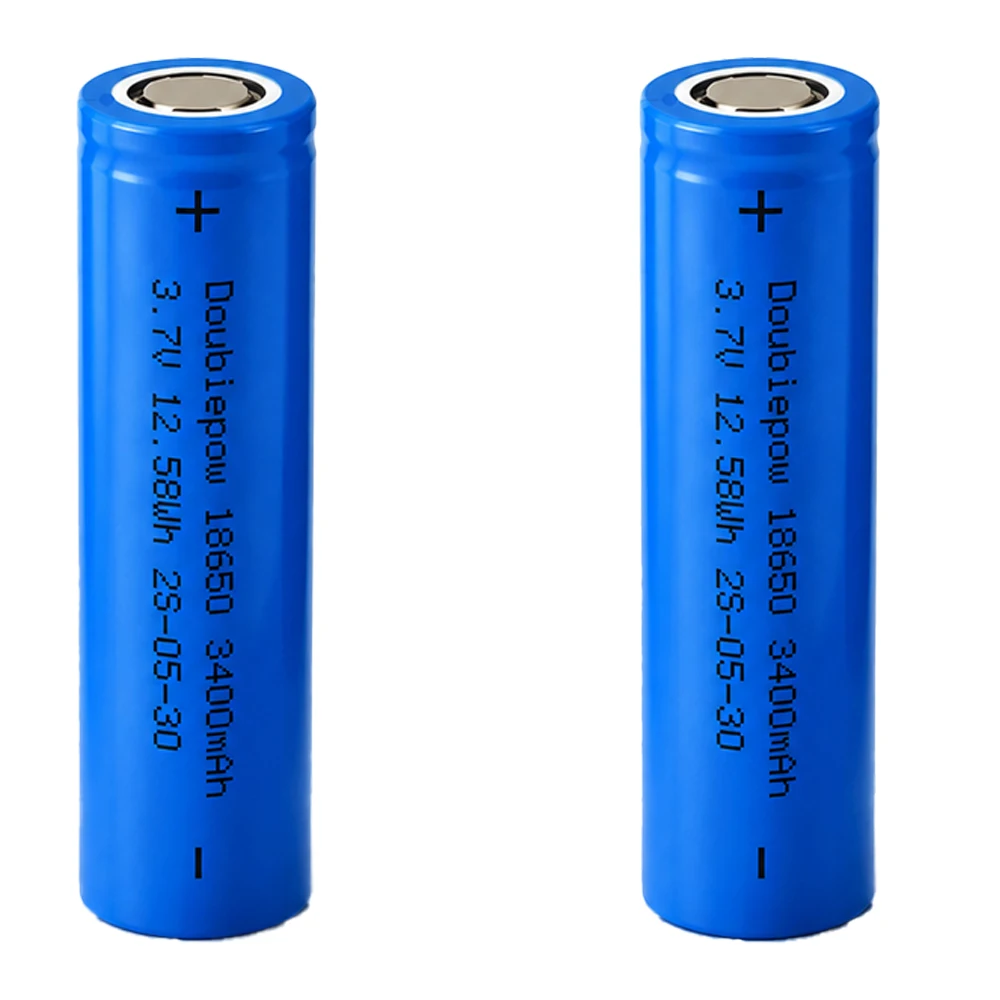 18650 Akku 3400mAh 3,7V Wiederaufladbare Li-Ionen-Lithium-Batterien mit flachem Anschluss für Taschenlampen, Spielzeug, Ventilatoren, Lautsprecher, elektronische Geräte – Detail 8