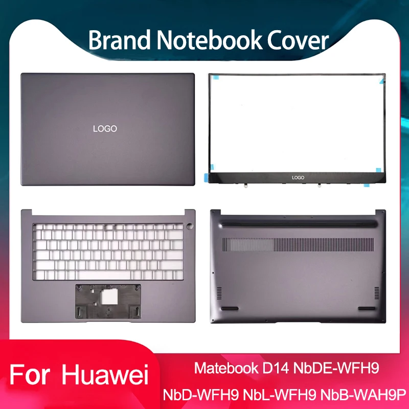 New For HUAWEI Matebook D14 NbD-WFH9 NbB-WAH9P NbL-WFH9 NbDE-WFH9 Laptop LCD Back Cover Front Bezel Palmrest Bottom Case 14