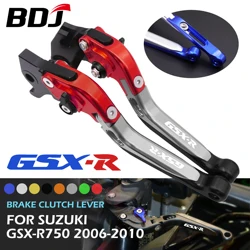 BDJ GSX-R750 Motorcycle Brake Clutch Lever Set Brake Lever Adjustable Folding Lever For Suzuki GSXR750 GSX-R 750 2006-2010