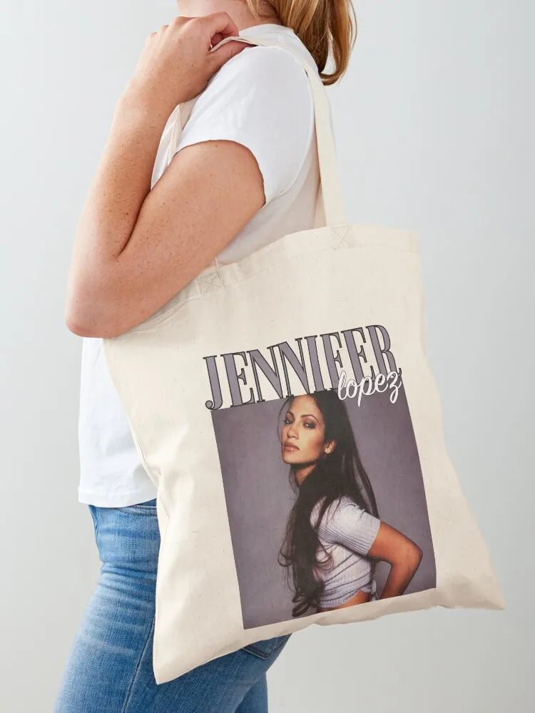 JENNIFER LOPEZ 90s Tote Bag Women bags university shopper bag foldable reusable bag