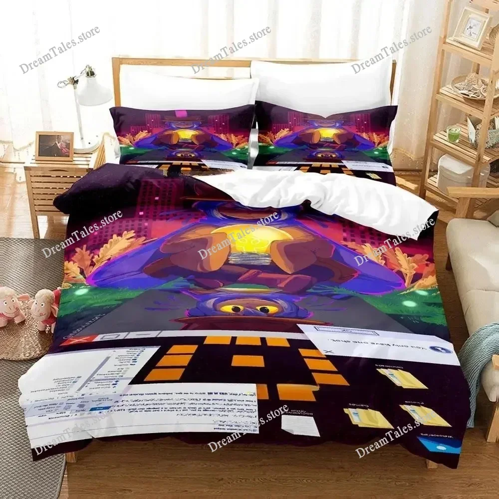 Game OneShot Bedding Set Single Twin Full Queen King Size Bed Set Adult Kid Bedroom Duvet Cover Sets 3D Anime Bed Sheet Set