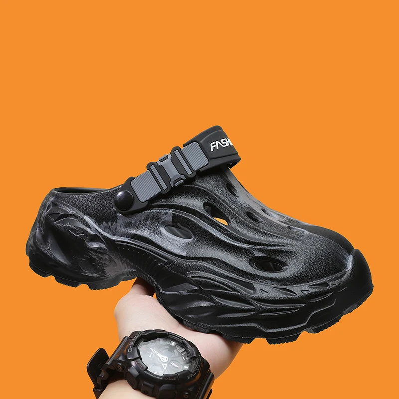 

2026 New Outdoor Clogs, Thick Sole Height Increasing Fashion Sports Casual Slippers, Anti-slip Wear-resistant Beach Shoes