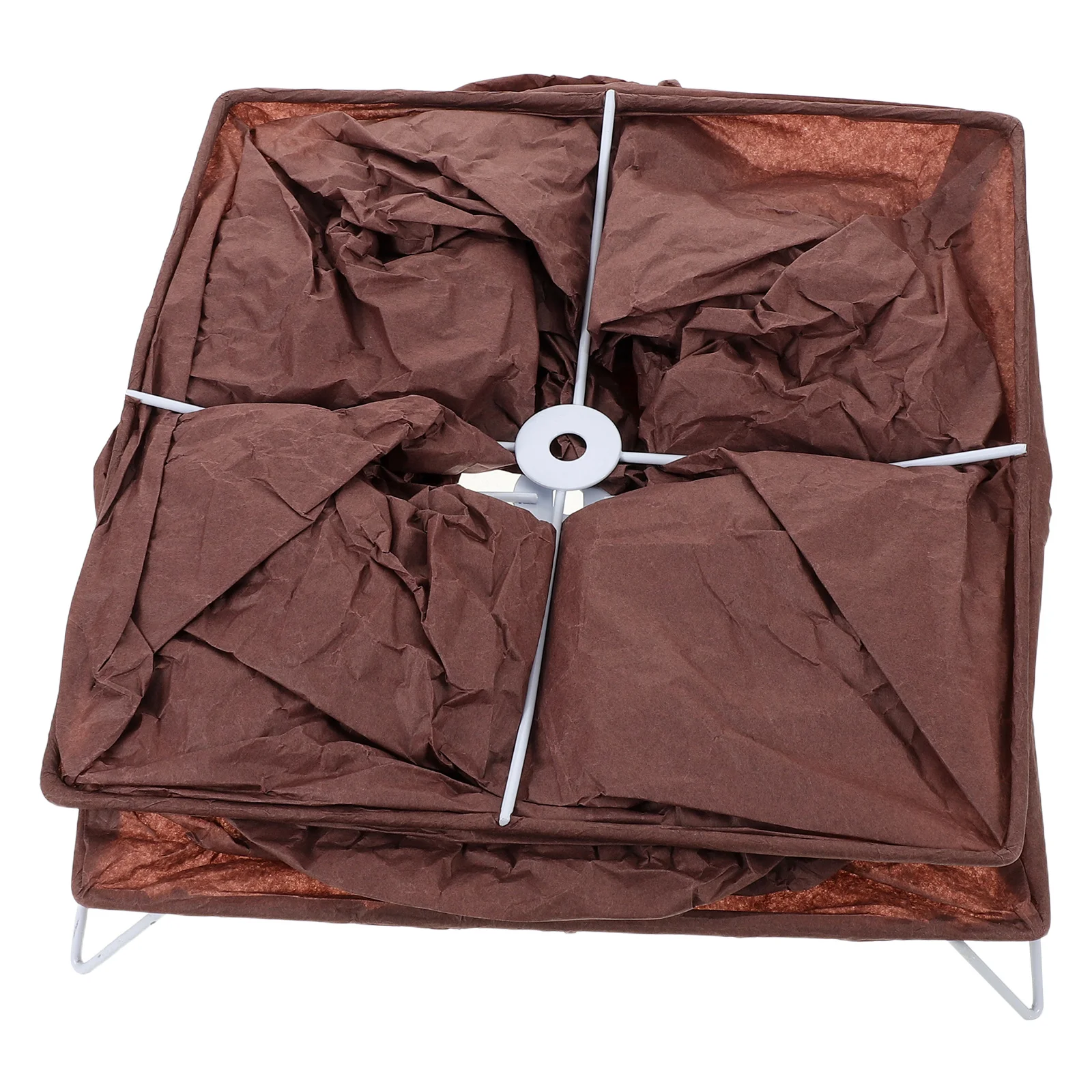 غطاء مصباح أرضي من الورق الياباني بطول 125 سم، بديل عاكس الضوء بعمود قابل للطي، غطاء فانوس ورقي من أرز بوهو للعيش