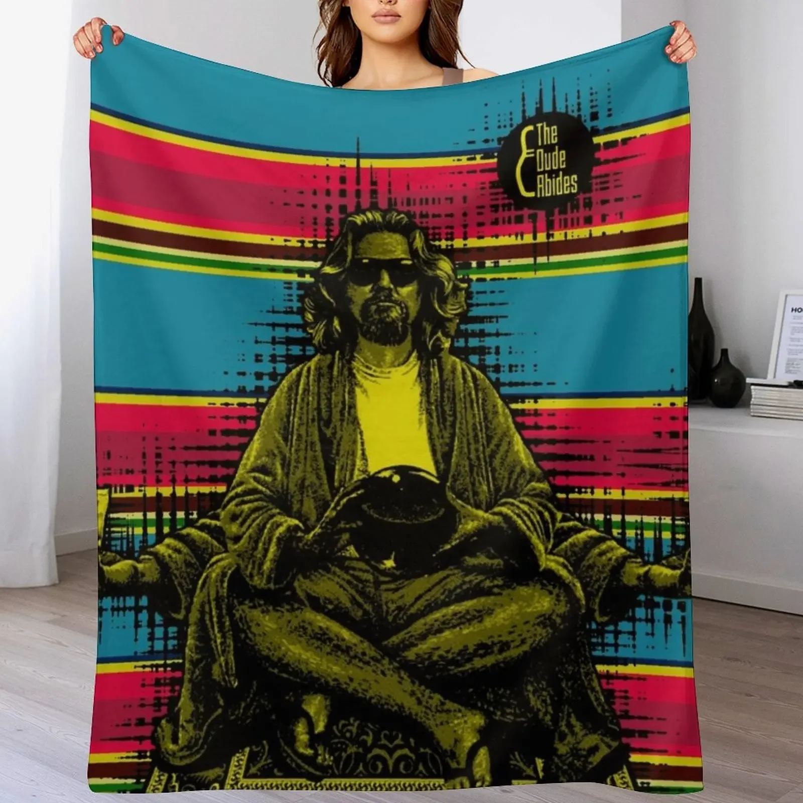 

The Dude Abides Throw Blanket Bed covers Decorative Sofas warm winter Picnic Blankets