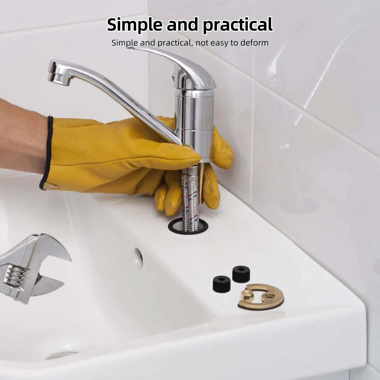 Kit tubo di prolunga per dispenser di sapone per cucina, pompa per lavello liquido, gomma in acciaio inossidabile