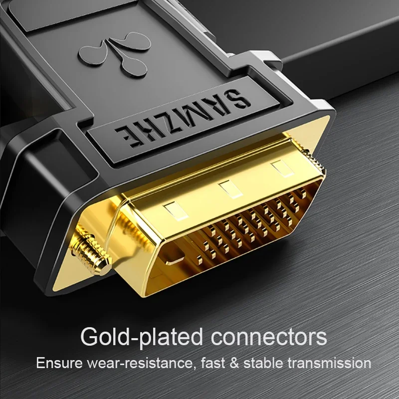 SAMZHE DVI 24+1 to HDMI Adapter HDMI Male to DVI Female Converter 1080P Support for Computer to Display Screen 1Pcs