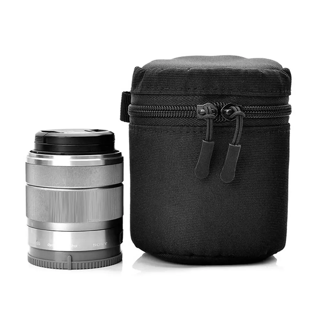 Deluxe Camera Lens Bag Waterproof Pouch for DSLR Nikon Canon Sony Olympus Case Soft Padded Camera Accessories