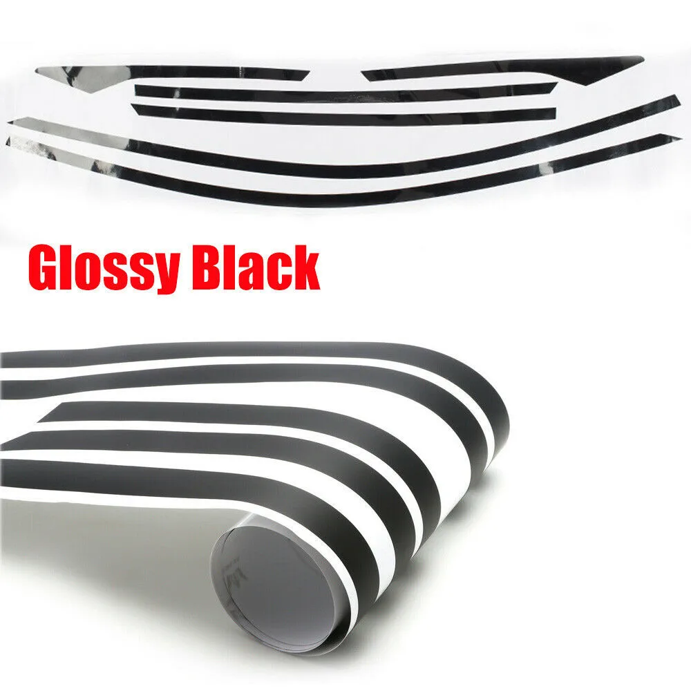 6pcs/set Car Glossy Black Stickers Chrome Delete Blackout Casement Trims Decoration Accessories For Honda Civic 10th Gen 16-19 view 2