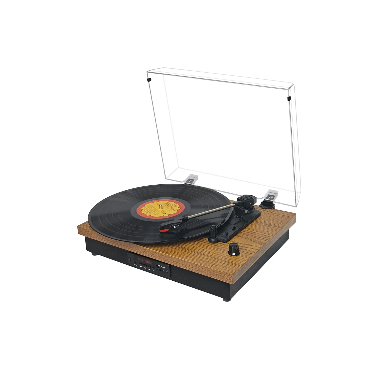 New Vinyl Portable Bluetooth Stereo Turntable Record Player