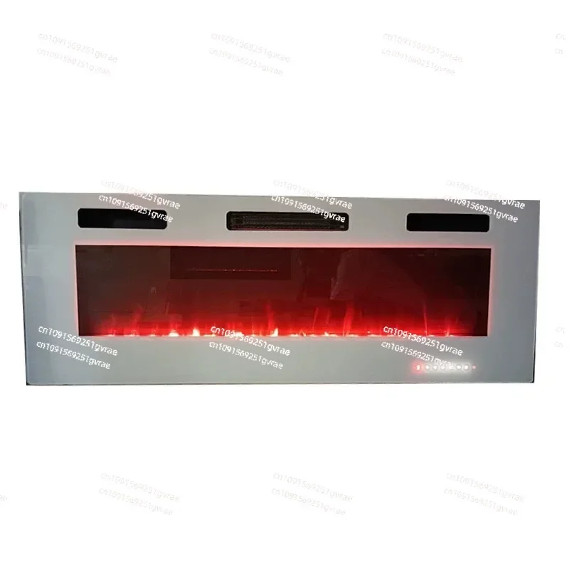 60-Inch ultra-thin electric fireplace with wall-mounted desktop heater