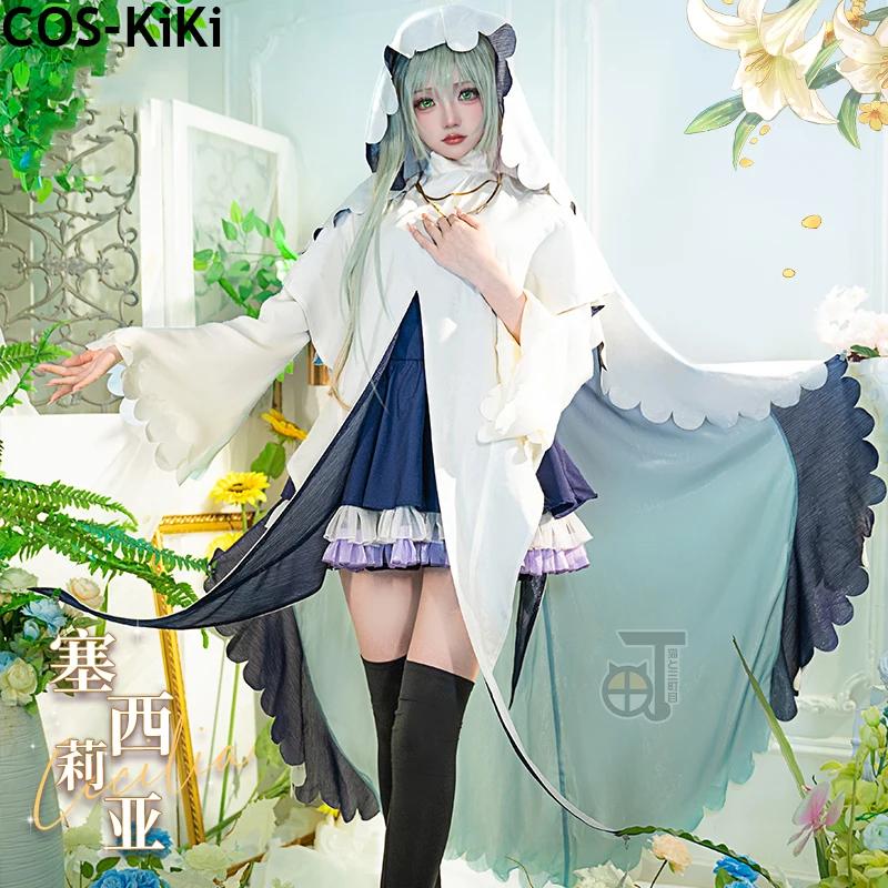 

COS-KiKi Anime Saint Cecilia And Pastor Lawrence Cecilia Nun Game Suit Lolita Dress Cosplay Costume Halloween Party Outfit Women