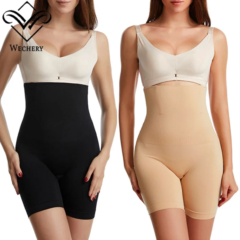 Wechery Shapewear Women Tummy Control High Waist Shapers Panties Butt Lifter Safety Pants Bielizna bez podkładki