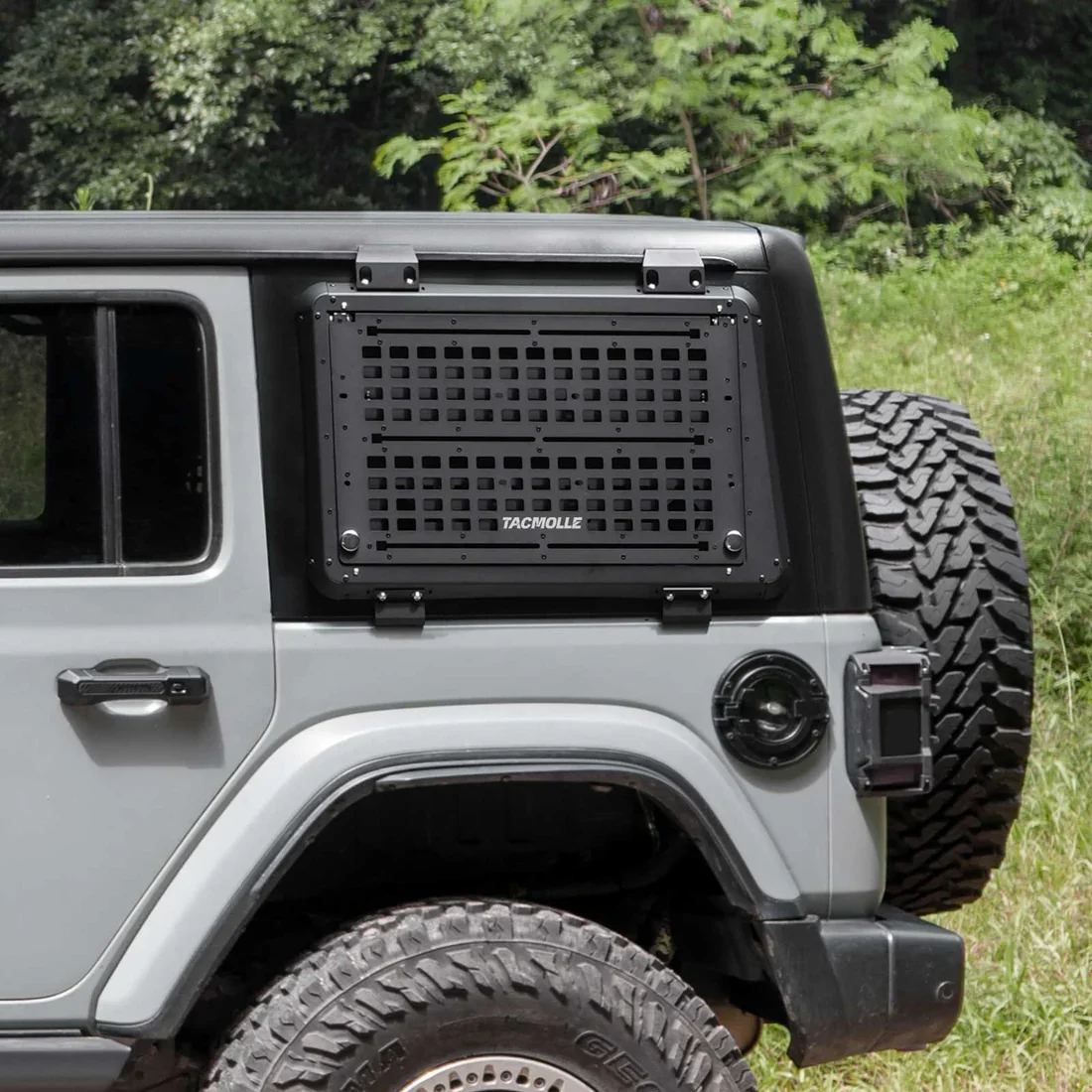 

Tacmolle Tactical Aluminum Side Window Expansion Panel For Jeep Wrangler JL Multifunctional Openable Storage Panel