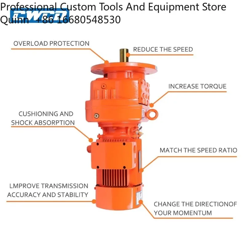 

TQHigh Quality Flange-Mounted R Series Helical Horizontal Vertical Gear Motor Reducer for Machine