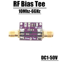 RF Biaser Bias Tee 10MHz -6GHz RF DC blocker Coaxial feed for HAM radio RTL SDR LNA Low Noise broadband Amplifier