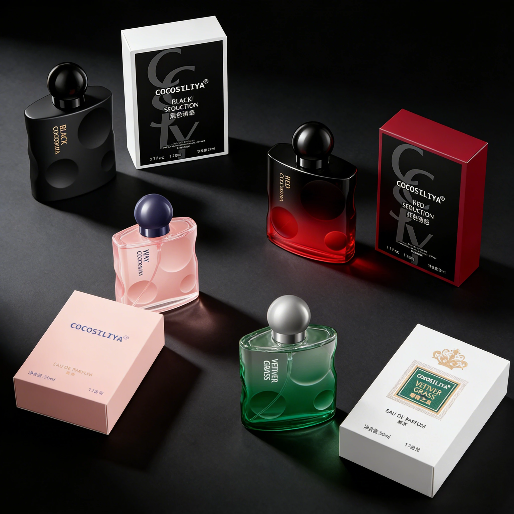 

Long Lasting Perfume for Women 50ml EDP Coffee Vanilla Scent Black Bottle Sweet Romantic Fragrance Date Night Gift