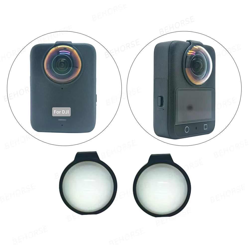 Стеклянная защита объектива для DJI Osmo 360, защелкивающееся противотуманное кольцо для объектива, устойчивая к царапинам защита объектива камеры для DJI Osmo 360, аксессуар