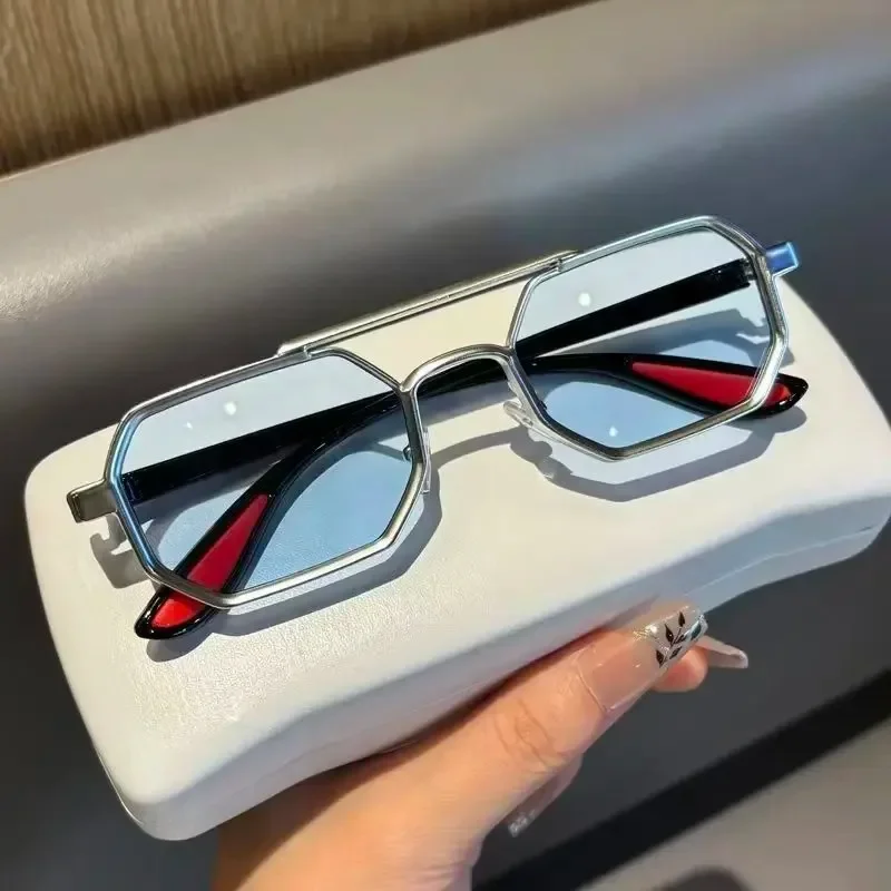 Vintage Square Sunglasses for Men Steampunk Glasses Women Unisex Style Fashion Eyewear Traveling Shades Gafas De Sol