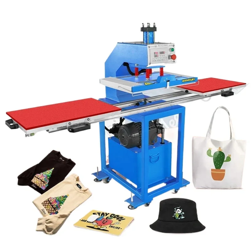 Hydraulic Dual Auto T Shirt Heat Print 80 X 100 High Quality Heat Press Heatpress Machine for Tshirt