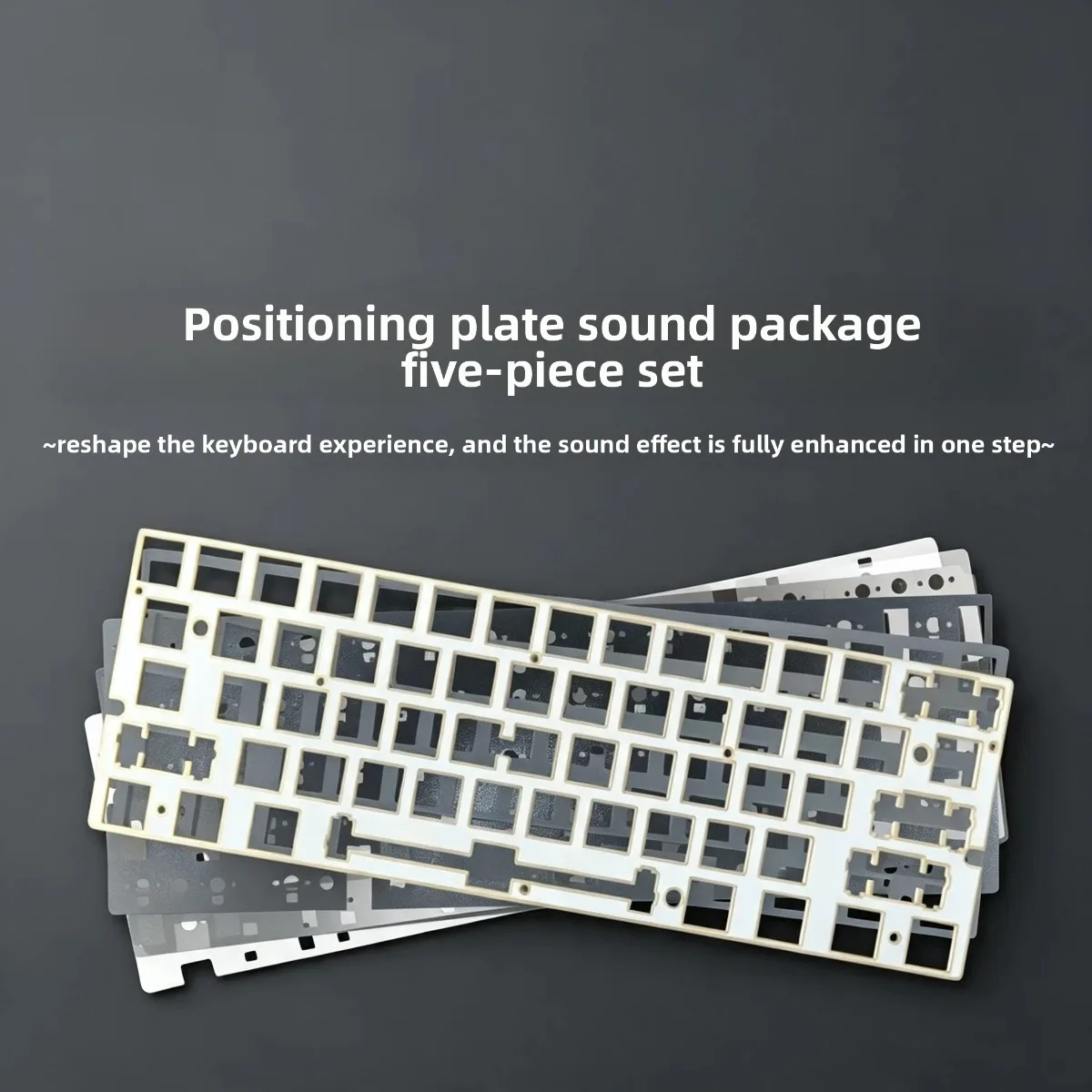 H60PRO Keyboard Positioning Plate Customized Sound Package Poron Cotton Compatible with Wooting60he/Magnetic Switch Keyboards