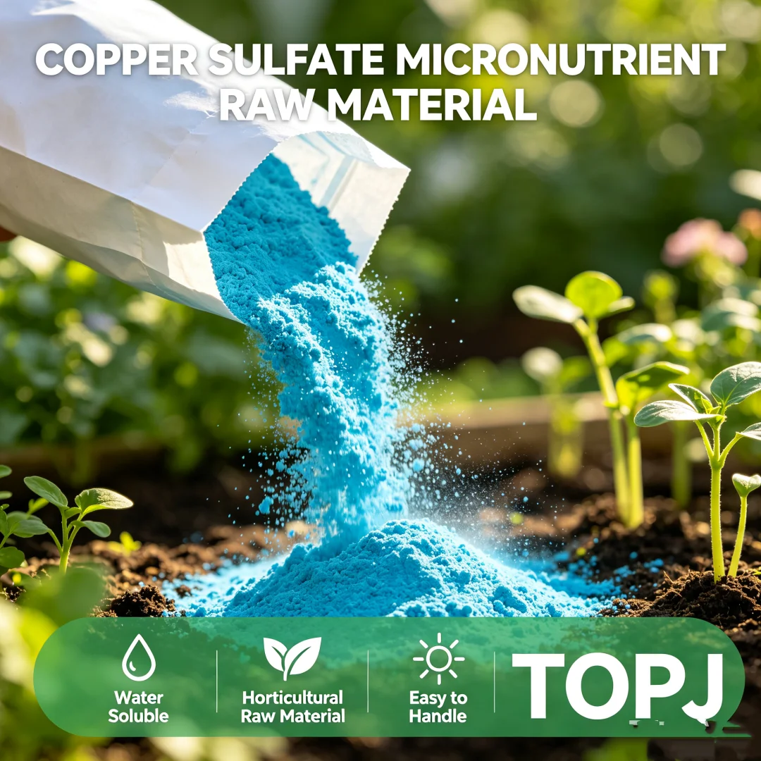 TOPJ Copper Sulfate Micronutrient Fertilizer Water Soluble Garden Plant Seedling Nutrient Raw Material