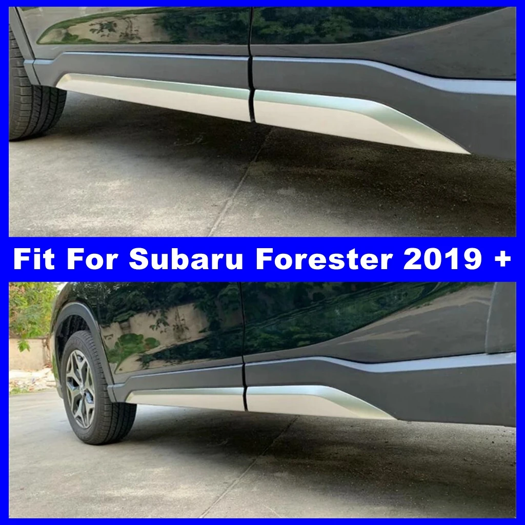 

Auto Door Side Body Molding Rubbing Protection Decor Stripes Cover Trim ABS Accessories For Subaru Forester 2019 2020 2021 2022