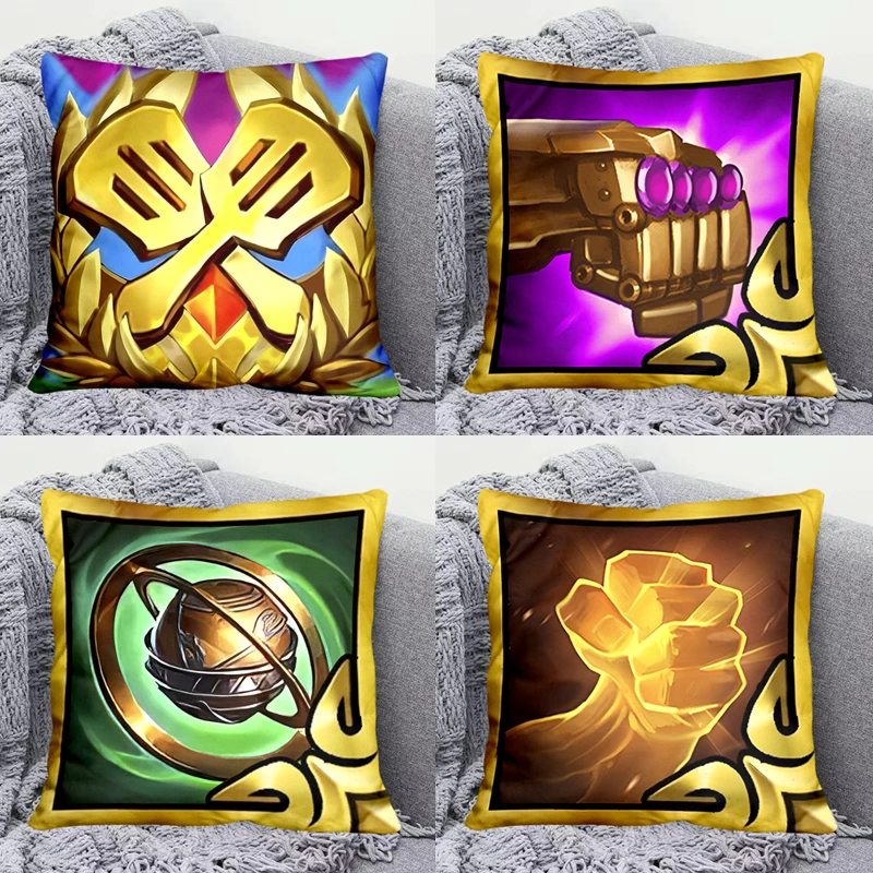 LOL Teamfight Tactics Bright Equipment Neeko Pillow Gold Shovel Battle League of Legends Game Full Weapon Cushion Pillow Case